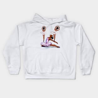 African American  ballerina -#010 brown skin ballerinas. Top 100 best ballet gifts Kids Hoodie